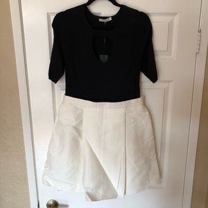 Halston Heritage knit fit flare dress 10 defect